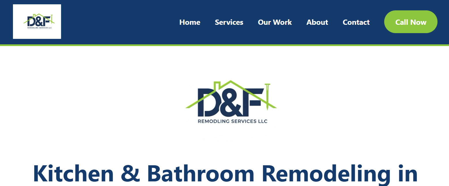 D and F Remodeling website project