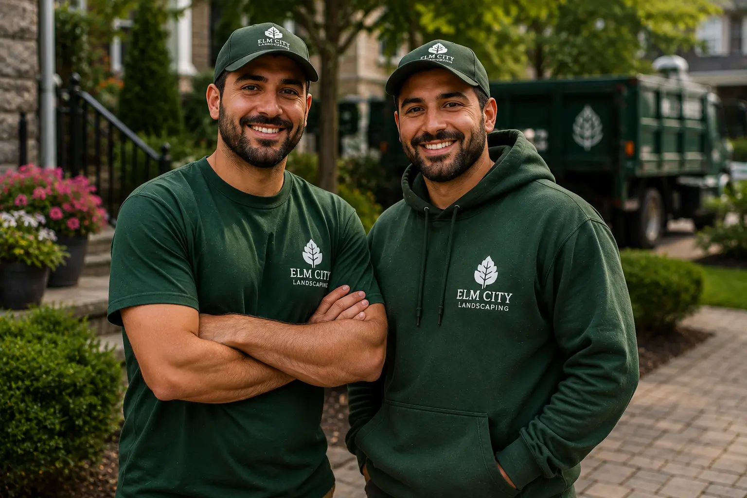 Anthony and Michael, brothers and owners of Elm City Landscaping in New Haven CT