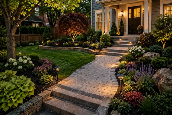 Completed landscape design project in New Haven CT