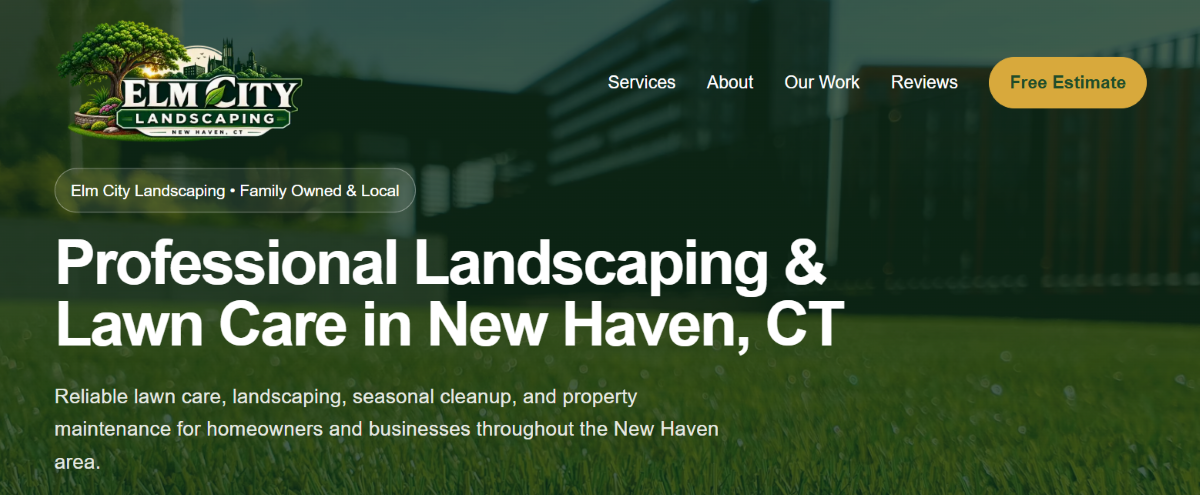 Landscaping business website designed by CodeBreeze Solutions